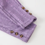 Kucnuzki 3T 4T Little Girls Clothes Two Piece Outfits Long Sleeve Purple Shirt Baby Girl Sweatshirt Peplum Top Plain Knit Casual Leggings Pants Toddler Outfit