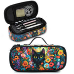 Droerfes Black Cat Pencil Case Pencil Pouch Large Capacity Pen Bag School Office Organizer Stationery Storage Box For Girls Boys Teen Kids