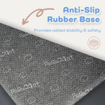 PAPAMAT 1.3" Thick Baby Floor Play Mat 50x50, Basic Padded Foam Mat for Tummy Time Crawling, Non Slip Cushioned for Babies Toddlers Infants Kids (Dark Grey)
