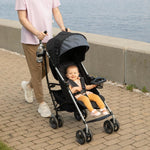 Summer Infant Ingenuity 3Dlite Convenience Stroller, Gray–Lightweight Stroller with Aluminum Frame, Large Seat Area, 4 Position Recline, Extra Large Storage Basket – Infant Stroller for Travel & More