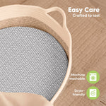 2-Pack Baby Bassinet Sheets Girl, Boy - 33x17 Viscose Derived from Bamboo Bedside Mattress Fitted Bassinet Sheets, Compatible with Halo Bassinest Swivel Sleeper, Baby Delight, Graco (Nordic)