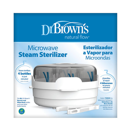Dr Brown's Microwave Steam Sterilizer packaging on a white background
