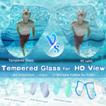 Freela 2 Pack Swim Goggles Kids Swimming Goggles for Kids 6-14 3-6 4-7 8-12 with Nose Cover Anti Fog 180° Clear View Water Pool Goggles Mask Childrens Girls Boys Toddler 4 5 6 7 Years