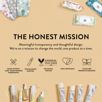 The Honest Company Foaming Bubble Bath | Gentle for Baby | Naturally Derived, Tear-free, Hypoallergenic | Lavender Calm, 12 fl oz