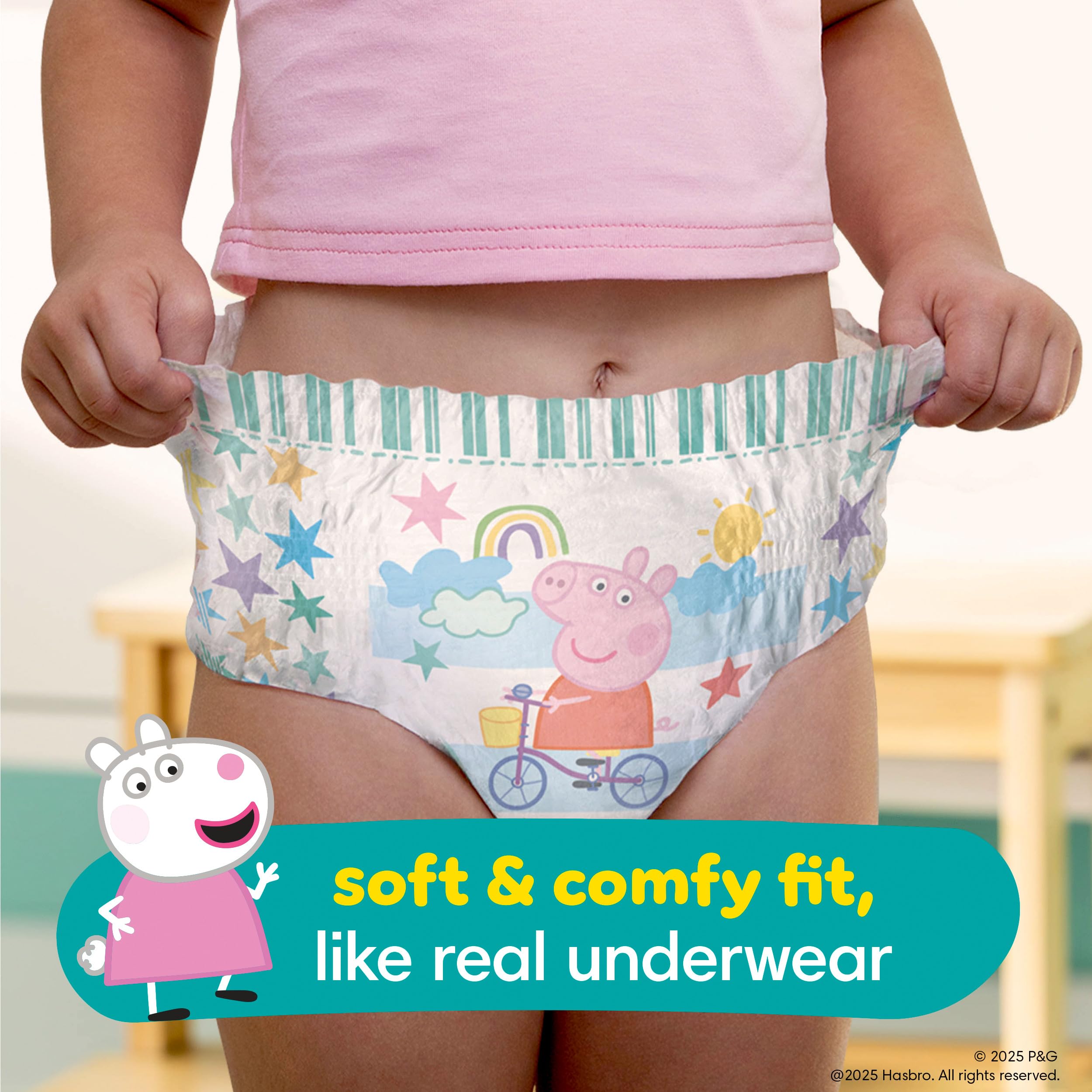 Pampers Training Pants - Easy Ups Girls & Boys - Size 2T-3T, 74 Count, Peppa Pig Potty Underwear (Packaging May Vary)