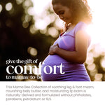 Burt’s Bees Mama Gift Set, Includes Lip Balm, Leg and Foot Cream, and Belly Butter, Natural Origin Skin Care, 0.15 oz./3.38 oz./6.5 oz.