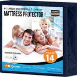 Utopia Bedding Waterproof Mattress Protector Queen Size, Premium Terry Mattress Cover 200 GSM, Breathable, Fitted Style with Stretchable Pockets (White)