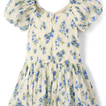 The Children's Place,Girls,Sleeveless Dressy Bubble Hem DressBlue Floral,XX-Large