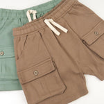HonestBaby Multipack Shorts 100% Organic Cotton for Infant Baby and Toddler, Boys, Girls, Unisex, Fawn, Newborn