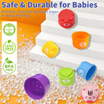 WEEJOYGAM Baby Stacking Cups, Nesting Stacking Toys for Toddlers 1-3, Infant Easter Basket Stuffers Birthday Gift 6 9 12 18 Month 1 Year Old Boy Girl, Kids Montessori Sand Bath Stackable Block Age 1-2