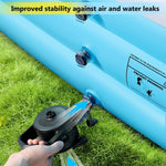 2025 Upgrade Inflatable Pool for Kids and Adults-120"*72"*22" Full-Sized Inflatable Swimming Pool Leakproof Blow Up Above Ground for Backyard Outdoor Garden Summer Water Party Blue
