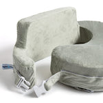 My Brest Friend Super Deluxe Nursing Pillow - Enhanced Comfort & Ergonomic Breastfeeding Pillow for Ultimate Support For Mom & Baby - Adjustable and with Handy Side Pocket, Platinum