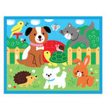 Mudpuppy Playful Pets – 12 Piece Puzzle with Reusable Zipper Pouch Featuring Colorful and Fun Illustrations of Pets Perfect for Easy Storage and Travel