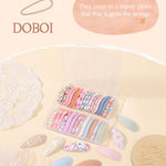 doboi 40Pcs Toddler Hair Clips Hair Barrettes Baby Girls Hair Bows Clips Floral Print Non Slip Snap Hairpins Flower Hair Clips for Girls Kids Toddler Hair Accessories
