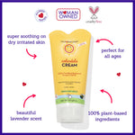 California Baby Calendula Cream | 100% Plant-Based Moisturizer | Lavender Baby Lotion | Face Moisturizer For Dry Skin | Hypoallergenic | 6 oz / 170g