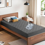 BEDLORE Waterproof Mattress Protector, King Size Mattress Pad with Deep Pocket 6"-18" Depth, Soft Noiseless Dirt-Proof Bed Mattress Cover Washable for Home, Bedroom, Hotel (Gray)