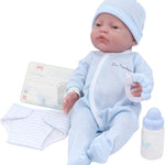 8 piece Layette Baby Doll Gift Set | JC Toys - La Newborn Nursery | 14" Life-Like Doll w/ Accessories | Pink | Ages 2+