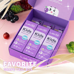 LAB52 Kids Oral Spray Gift Box, Toddler Toothpaste Helper for Cavity Repair and Fresh Breath, Children Anticavity with Fluoride Free for Newborn to Preschoolers, Xylitol Grape Flavor (3 Packs)