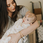 Little Unicorn – Rainbows & Raindrops Deluxe Swaddle | Single | 100% Rayon Muslin from Bamboo | Super Soft | Newborns and Infants | Large 47” x 47” | Machine Washable