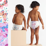 The Honest Company Clean Conscious Training Pants for Sensitive Skin, Hypoallergenic, Fragrance-Free, Magical Moments Butterfly Kisses Size 2T/3T (up to 34 lbs), 66 Count