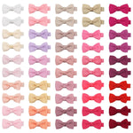 CÉLLOT Baby Hair Clips 50PCS Baby Girls Fully Lined Baby Bows Hair Pins Tiny 2" Hair Bows Alligator Clips for Baby Girls Infants Toddlers in Pairs