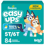 Pampers Training Pants - Easy Ups Boys & Girls Bluey - Size 5T-6T, 84 Count, Children's Potty Underwear (Packaging May Vary)