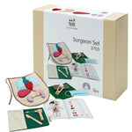 PlanToys Wooden Pretend Play Surgeon Set (3703) | Sustainably Made from Rubberwood and Non-Toxic Paints and Dyes﻿