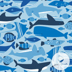 green sprouts Boys' Snap Reusable Absorbent Swimsuit Diaper, Blue Undersea, 18 M