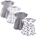 Hudson Baby Girl's Cotton Dresses, Moon And Back, 12-18 Months