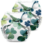 Kanga Care Lil Joey Newborn All in One AIO Cloth Diaper (2pk) Clover 4-12lbs