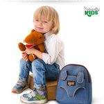 Naturally KIDS Toddler Backpack w Dinosaur Toys for Kids 2-4, 2 Year Old Boy Birthday Gift, 3 Year Old Boy Gift Girl, Toddler Dinosaur Toy