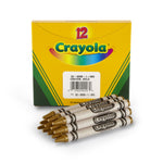 Crayola Crayons, Gold, Single Color Crayon Refill, 12 Count Bulk Crayons, School Supplies