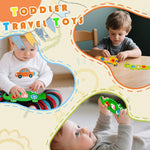 Easter Basket Stuffers for Teens 7PCs Fidget Popper Baby Sensory Toys for Travel,Sensory Toy for Kids with Autism,Pop Fidget Toy,Autistic Gifts for 36+Month,Airplane Car Travel Toys for Toddlers