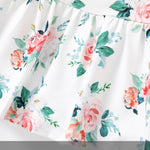 PATPAT Baby Toddler Girl Dresses Infant Ruffle & Short Sleeveless 2 Pack Summer Dress Casual Party Dress Green 12-18 Months