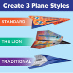 Creativity for Kids Paper Airplane Squadron - Create 20 Paper Airplanes, Mini Craft Kit for Boys, Great Spring Crafts and Gift for Boys, Kids Activities (Ages 6+)