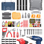 Deejoy Kids Tool Bench with Realistic and Electric Drill, Construction Workbench Toys for Toddlers 3-5, Toddler Bench Set for Boys & Girls Age 3-4