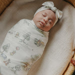 Copper Pearl Large Premium Knit Baby Swaddle Receiving Blanket Hundred Acre Wood