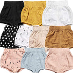 Newborn Baby 1Pack Shorts Cotton Linen Shorts Bloomer Cute Stripe Dot Plaid Triangle Shorts Bloomers Loose Harem Shorts (1pcs Black White Stripe,3-6 Months,3 Months,6 Months)