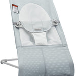 BabyBjörn Bouncer Balance Soft, Mesh, Silver/White 2-in-1 Adjustable Baby Bouncer Seat and Toddler Chair, Newborn to Toddler (8-29 lbs), 4 Positions, Lightweight & Portable