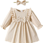 Mioglrie Baby Girl Dress Toddler Girls' Dresses 3 6 9 12 18 24 Months 2t 3t Girls Clothes Fall Winter Outfits