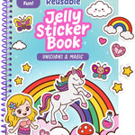 Unicorn Sticker Book - 50 Reusable Stickers for Girls - Unicorn Toys for Ages 3-5, No Mess Travel Activities, Girls Easter Basket Stuffers & Gift Ideas - Reusable Sticker Books for Toddlers 1-3 2-4