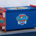 Delta Children PAW Patrol Toy Box Toy Box with Retractable Fabric Top, Blue