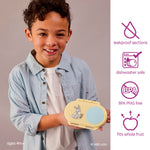 b.box Looney Tunes Snack Box - Leakproof Mini Bento Box for Kids & Toddlers, 2 Compartment Snack Containers for Kids, Lunch Containers, Dishwasher Safe, BPA Free, PFAS Free, Ages 4m+, 1 3/4 Cup