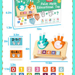 Number Counting Blocks Toys for Kids, Montessori Educational Toys for 3 4 5 Year Old Boys Girls Birthday Gifts, Toddler Preschool Learning Activities, Math Manipulatives Learning Counting Toy for 3-5