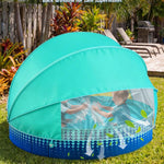 Jasonwell Kiddie Baby Pool with Canopy - Foldable Infant Toddler Kids Pool with Shade Baby Beach Essentials Tent Swimming Wading Pools for Toddlers 1-3 + Kids Dogs Ball Pit Backyard Water Play G, 40"