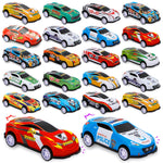 28 pcs Pull Back Cars Toys for Kids, Party Favors Treasure Box Toys for Classroom Prizes Mini Vehicles Race Cars Toys Bulk Xmas Gifts Pinata Goodie Bag Stocking Stuffers for Boys Girls Toddlers