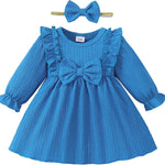 Mioglrie Baby Girl Dress Toddler Girls' Dresses 3 6 9 12 18 24 Months 2t 3t Girls Clothes Fall Winter Outfits