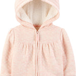 Simple Joys by Carter's Baby Hooded Sweater Jacket with Sherpa Lining