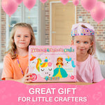 Craftikit® 20 Award-Winning Princess & Unicorn Crafts for Kids Ages 3-10 Years, All-Inclusive Toddler Arts and Craft Kits for Kids, Fun Toddler Craft Box for Girls in Preschool