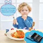 6 Piece Kids Silverware Set, EIUBUIE 18/10 Stainless Steel Toddler Utensils, Child and Baby Safe Flatware, Metal Kids Utensil Cutlery Set Includes 2 Toddler Forks and Spoons, 2 Butter Knives